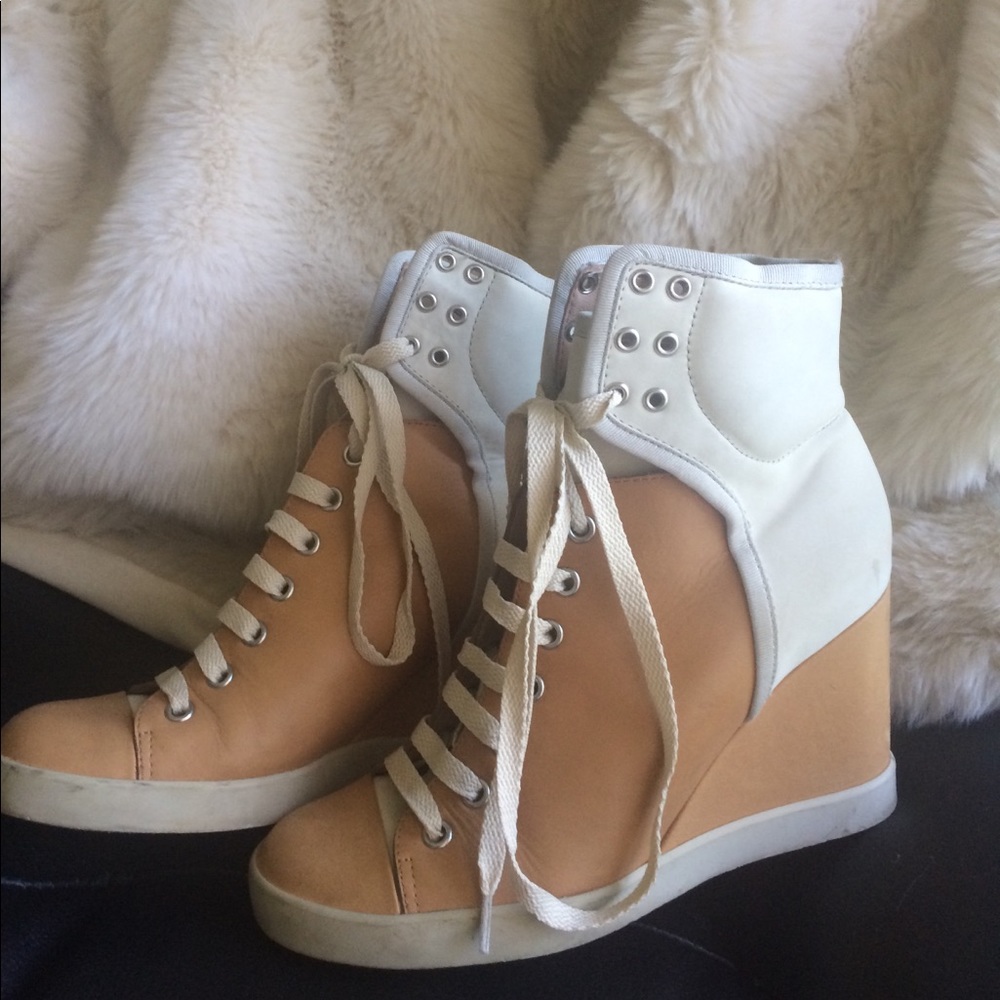See by Chloé Colorblock Wedge Sneakers - Sz. 37.5 - Picture 4 of 6